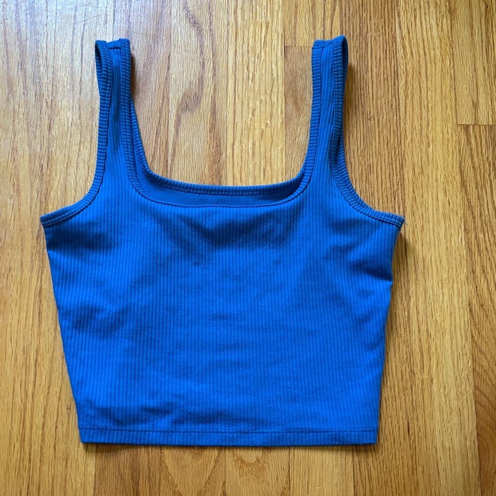 Hollister Vibrant Blue Ribbed Tank Top